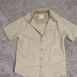 Craft Kids Tan Button Down Shirt